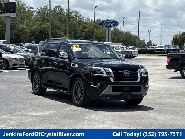 Used 2023 Nissan Armada Platinum w/ Captain's Chairs Package AWD/4WD image 1