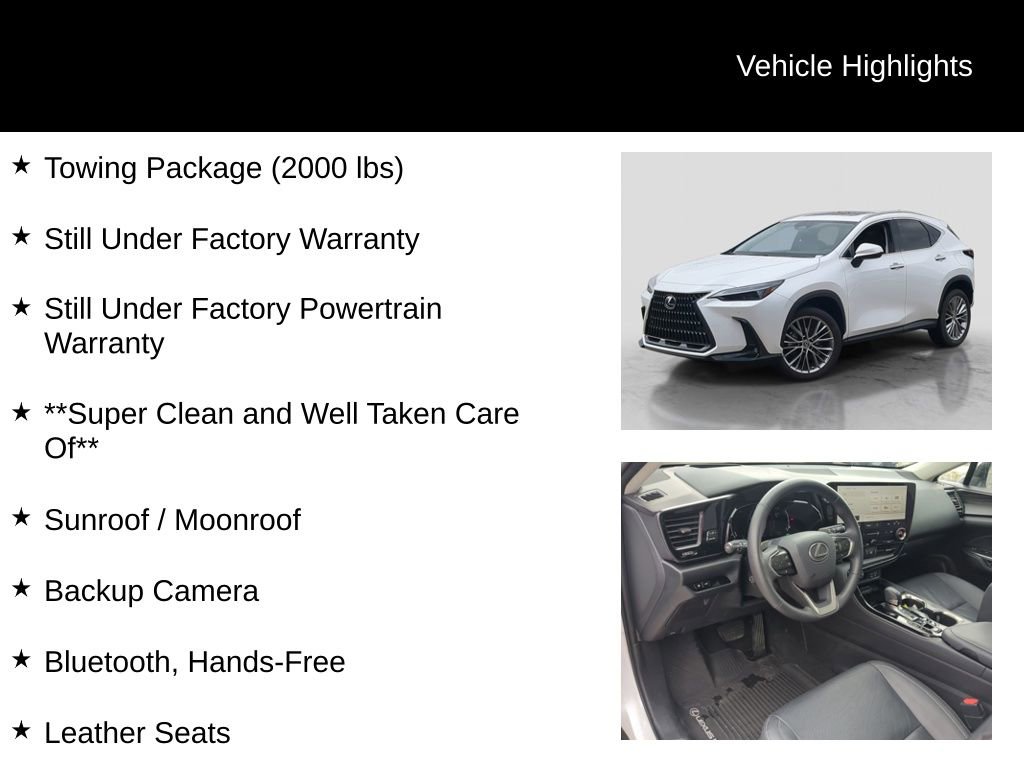 Used 2023 Lexus NX 350h AWD w/ Towing Package (2000 Lbs) image 6
