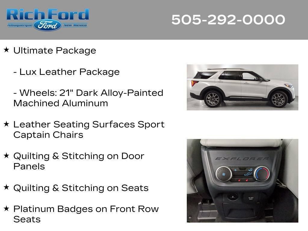 Certified 2025 Ford Explorer Platinum w/ Ultimate Package AWD/4WD image 52