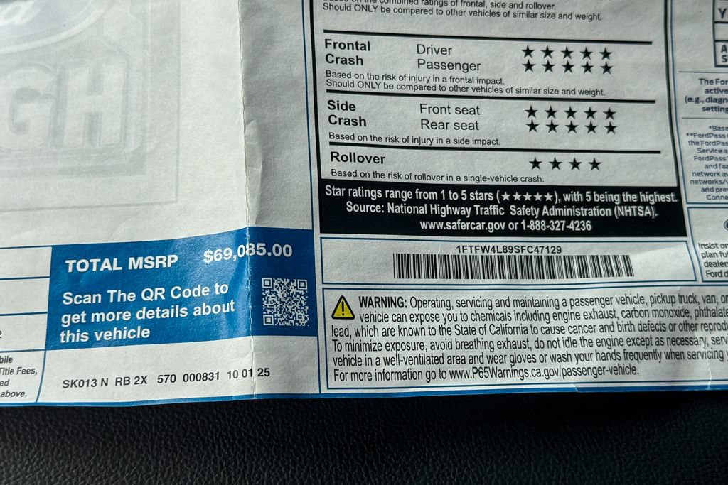 Certified 2025 Ford F150 Tremor w/ Bed Utility Package AWD/4WD image 44