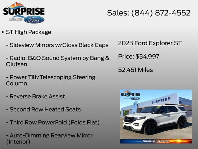 Certified 2023 Ford Explorer ST w/ Equipment Group 401A AWD/4WD image 20