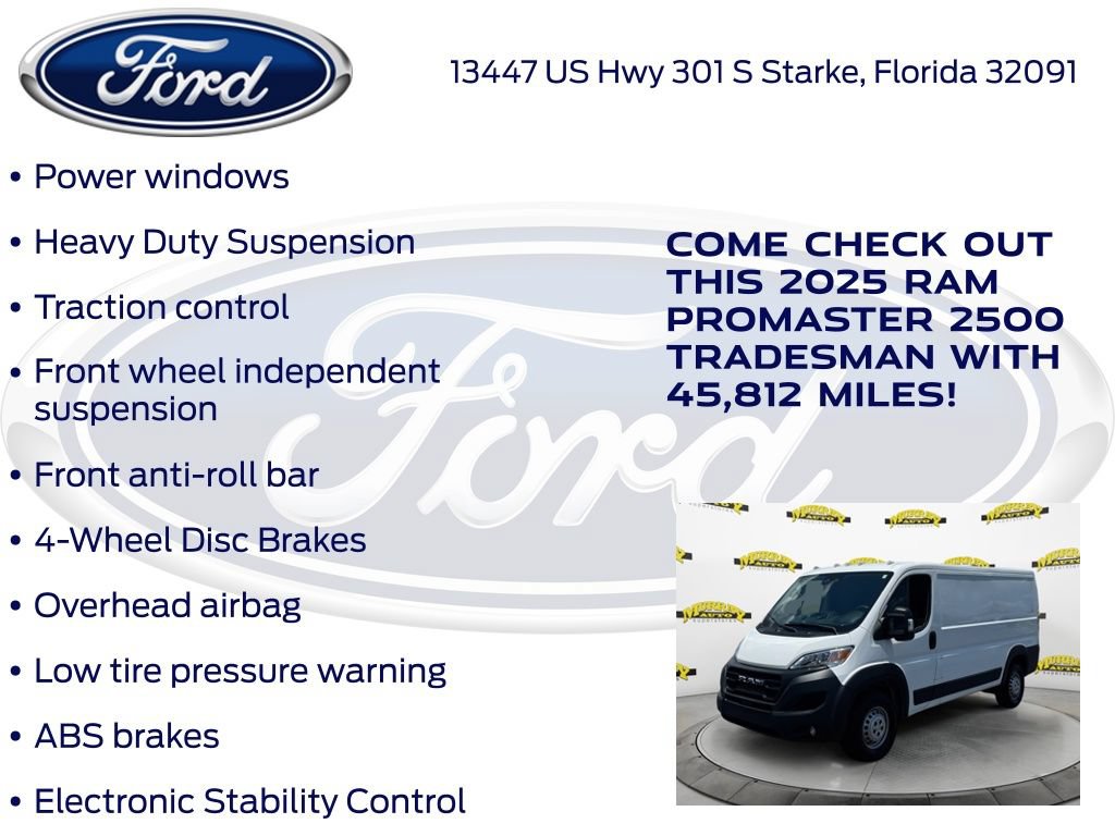 Used 2025 RAM ProMaster 2500 w/ Convenience Group FWD image 22