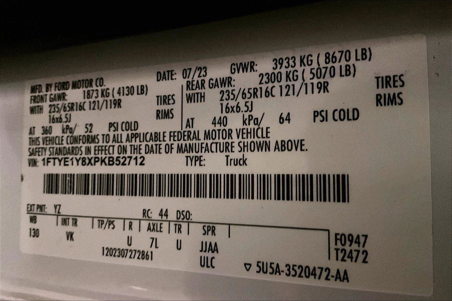 Certified 2023 Ford Transit 150 Base image 30