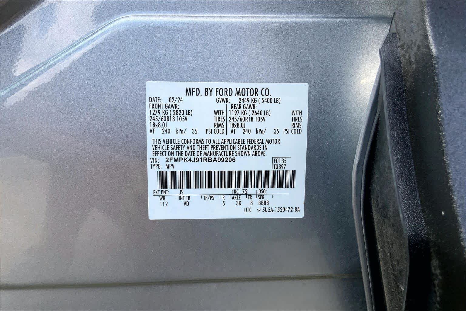 Certified 2024 Ford Edge SEL AWD/4WD image 37