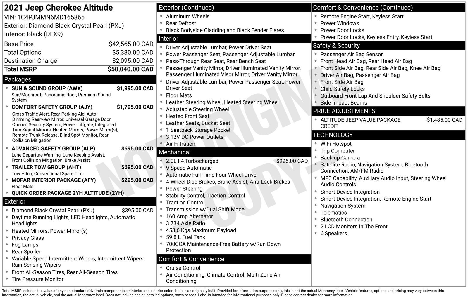 Used 2021 Jeep Cherokee Latitude Lux w/ Sun & Sound Group image 4