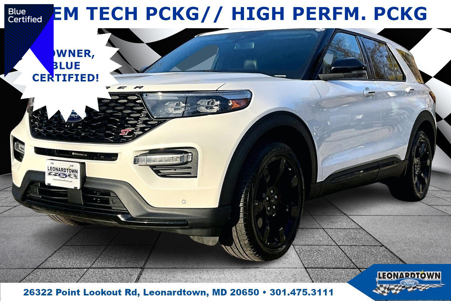 Certified 2022 Ford Explorer ST w/ Equipment Group 401A