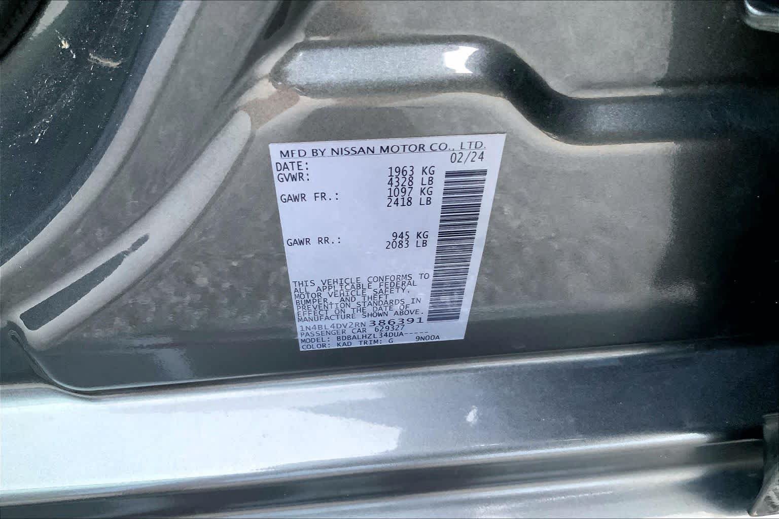 Used 2024 Nissan Altima 2.5 SV FWD image 30