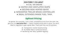 Certified 2020 Ford F150 Lariat w/ Equipment Group 502A Luxury AWD/4WD image 2