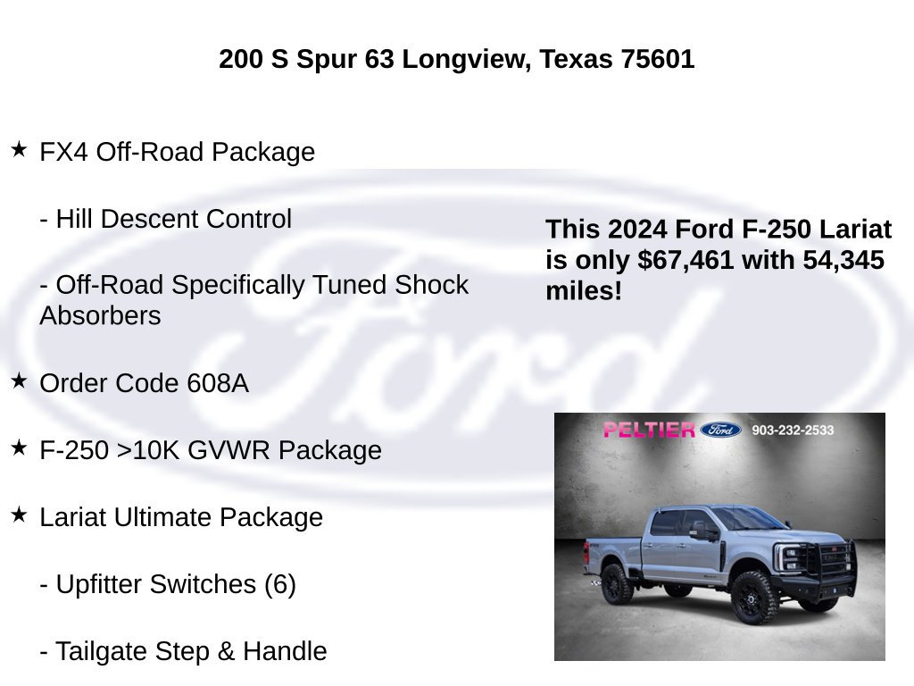 Certified 2024 Ford F250 Lariat w/ Lariat Ultimate Package AWD/4WD image 10