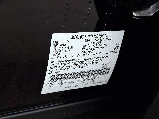 Certified 2024 Ford Explorer XLT w/ Equipment Group 202A AWD/4WD image 27