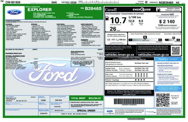 Certified 2022 Ford Explorer Limited w/ Class IV Trailer Tow Package AWD/4WD image 38