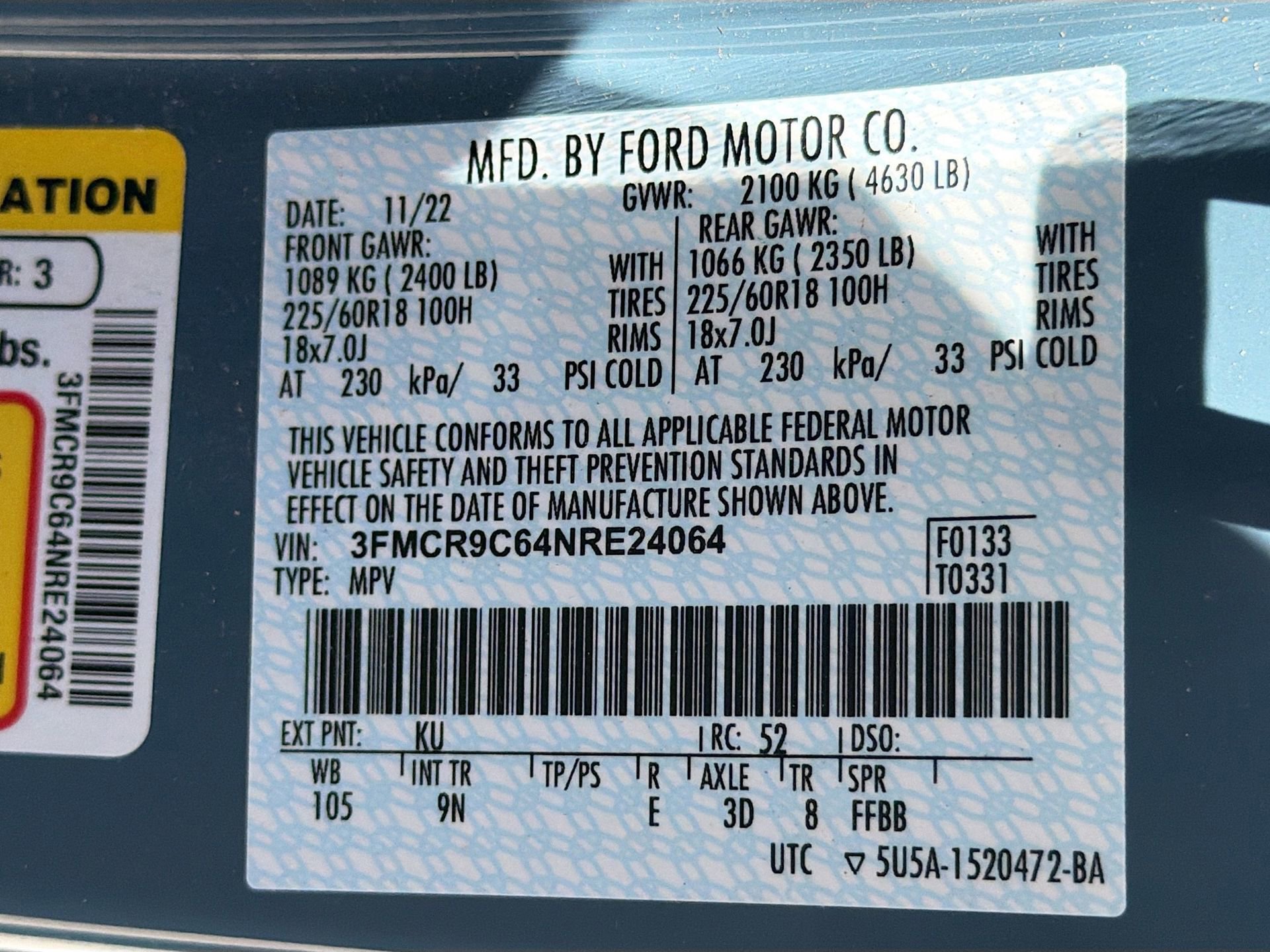 Certified 2022 Ford Bronco Sport Outer Banks image 35