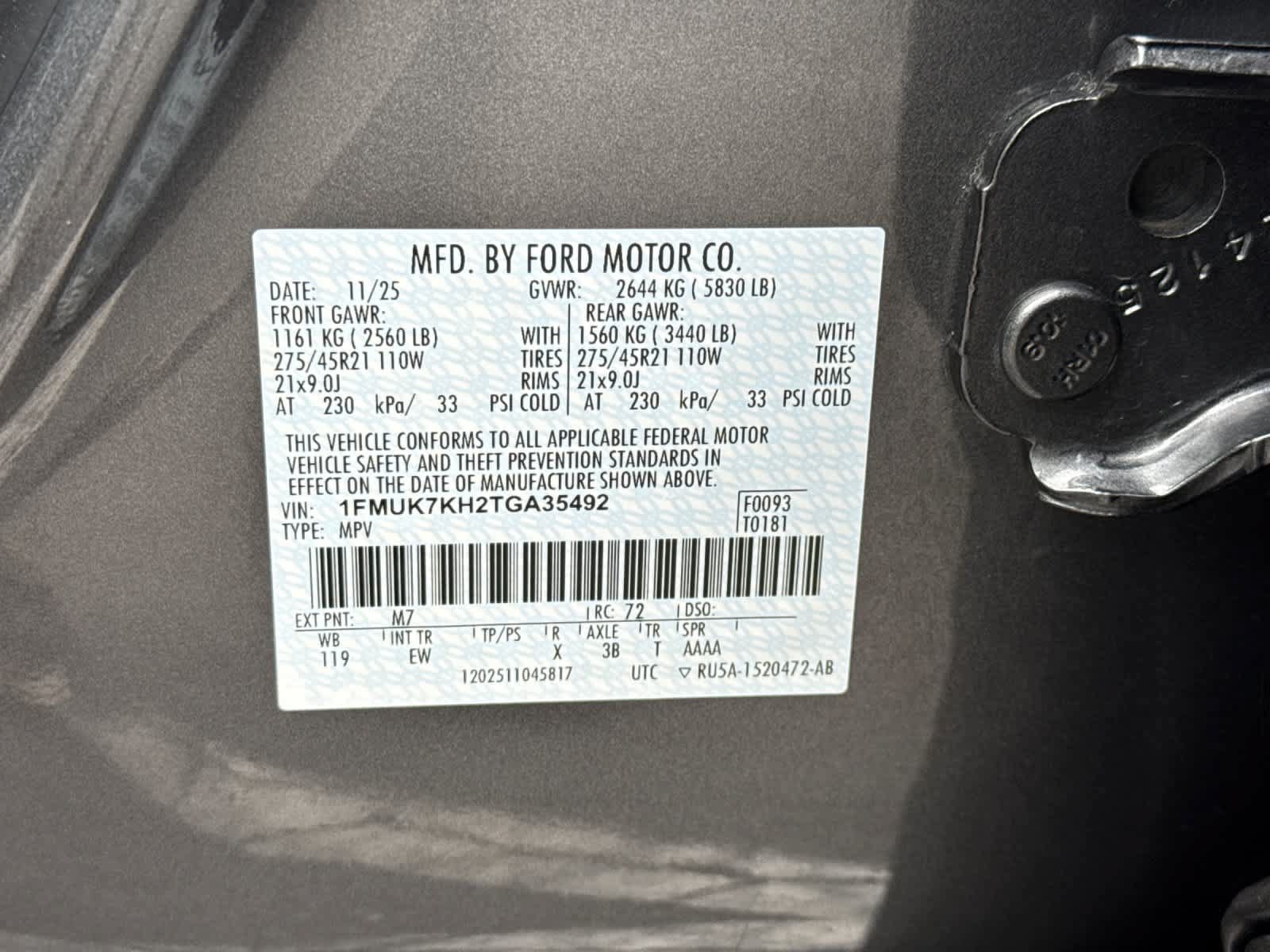 Certified 2026 Ford Explorer ST-Line w/ ST-Line Street Pack RWD image 30