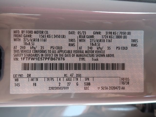 Certified 2023 Ford F150 XLT w/ Equipment Group 302A High AWD/4WD image 24