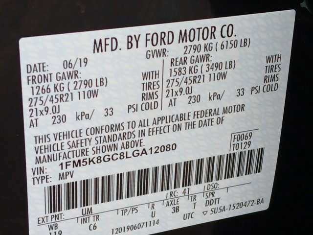 Certified 2020 Ford Explorer ST w/ ST Street Pack image 21