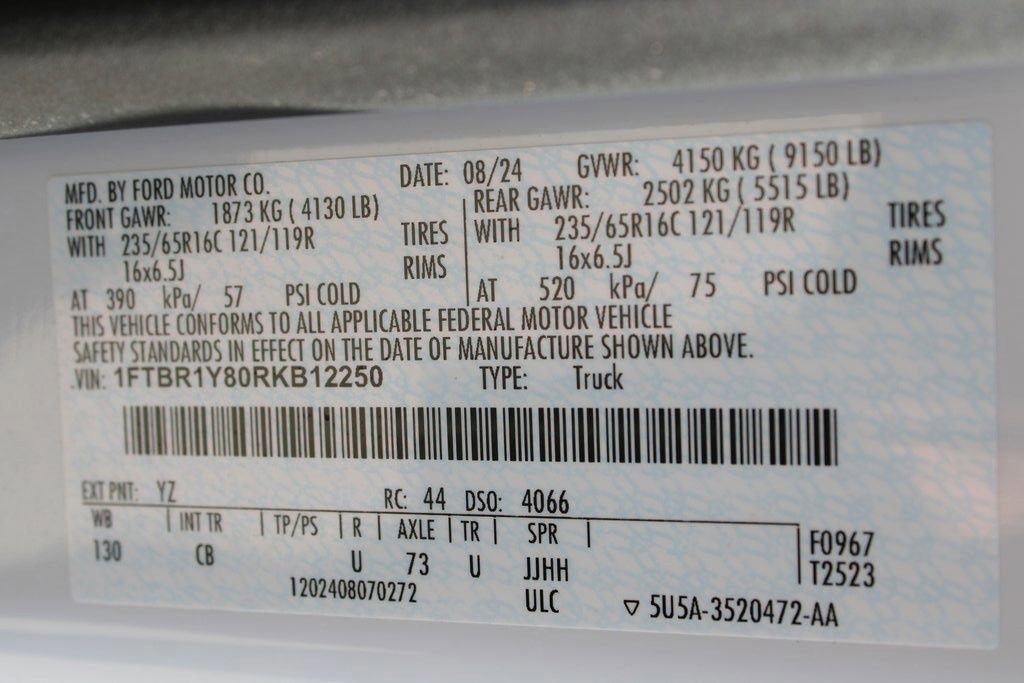 Certified 2024 Ford Transit 250 Low Roof w/ Exterior Upgrade Package image 25