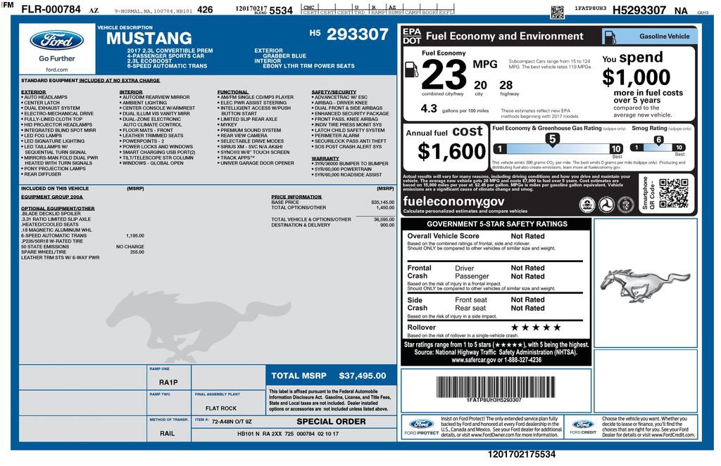 Certified 2017 Ford Mustang Premium RWD image 25
