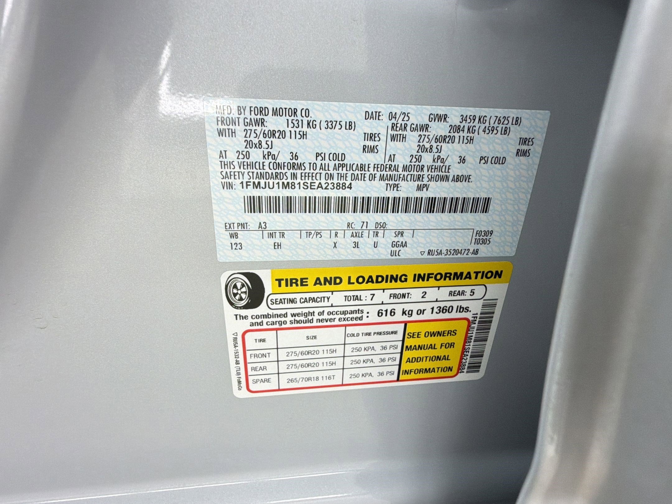 Certified 2025 Ford Expedition Platinum AWD/4WD image 19