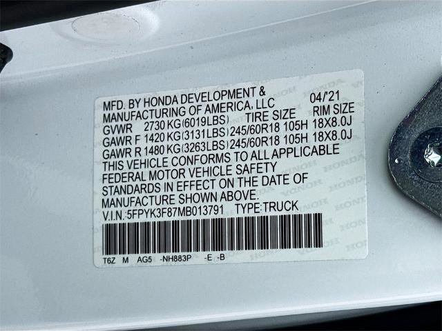 Used 2021 Honda Ridgeline Black Edition image 24