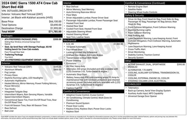 Used 2024 GMC Sierra 1500 AT4 w/ AT4 Preferred Package AWD/4WD image 40