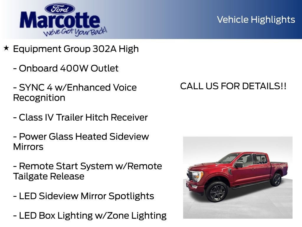Certified 2021 Ford F150 XLT w/ Equipment Group 302A High AWD/4WD image 9