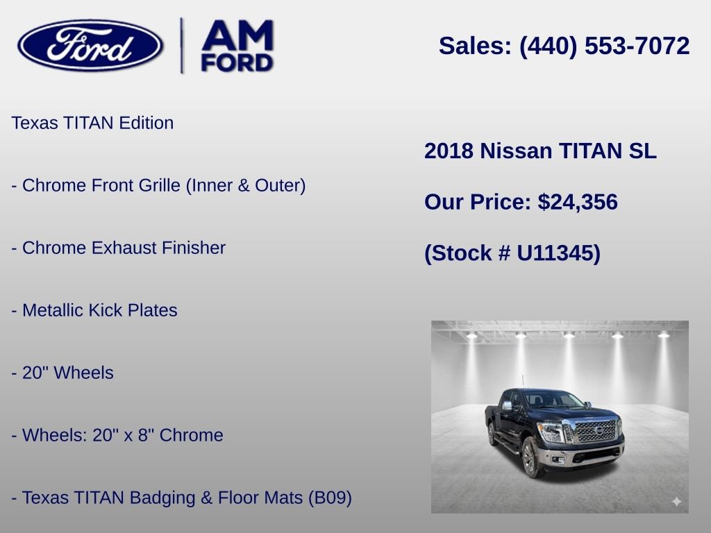 Used 2018 Nissan Titan SL w/ Texas Titan Edition AWD/4WD image 6