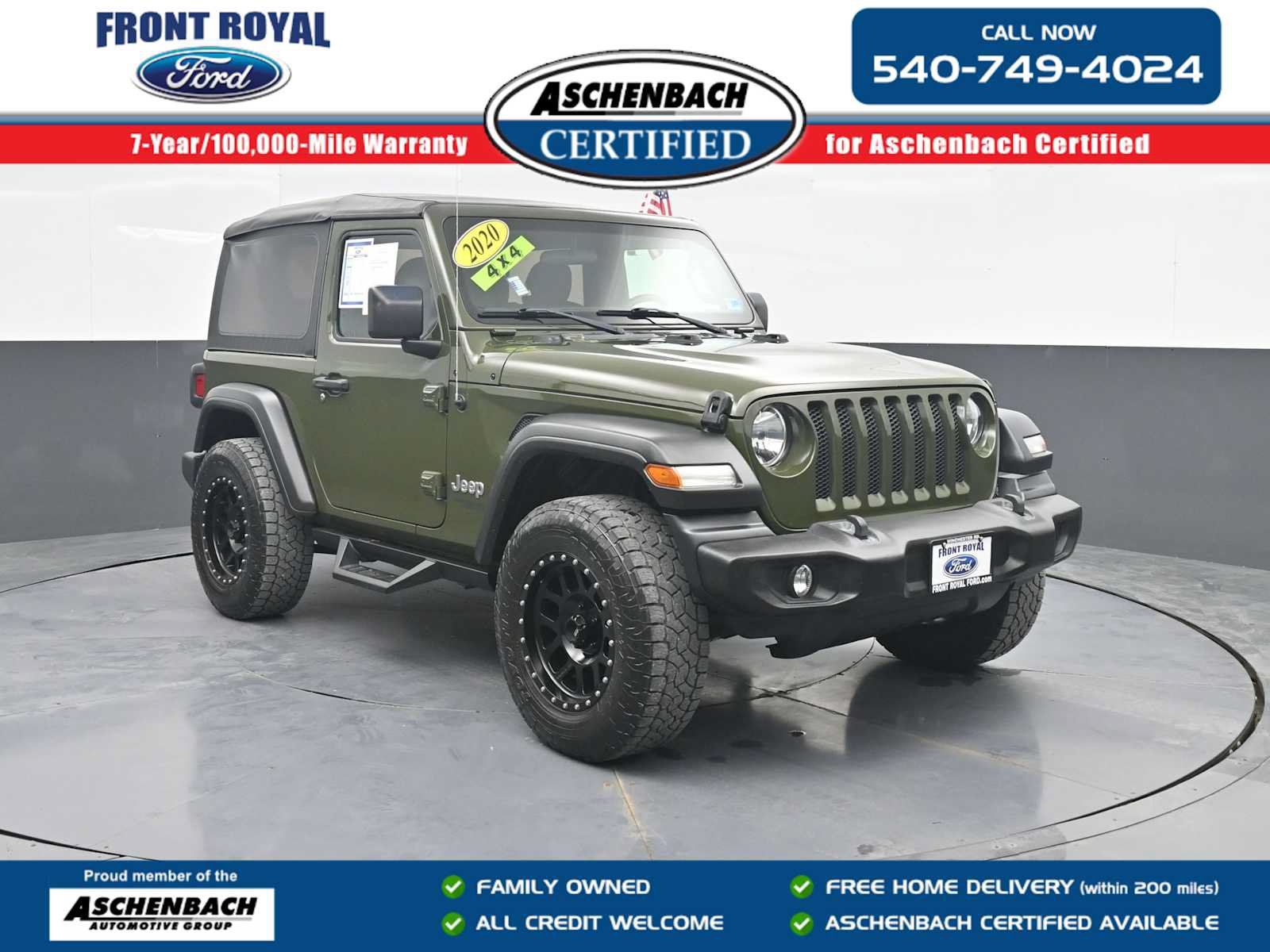 Used 2020 Jeep Wrangler Sport AWD/4WD image 1