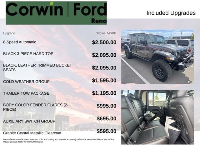 Used 2023 Jeep Gladiator Mojave w/ Cold Weather Group AWD/4WD image 3