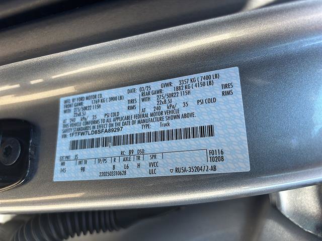 Certified 2025 Ford F150 Platinum AWD/4WD image 20