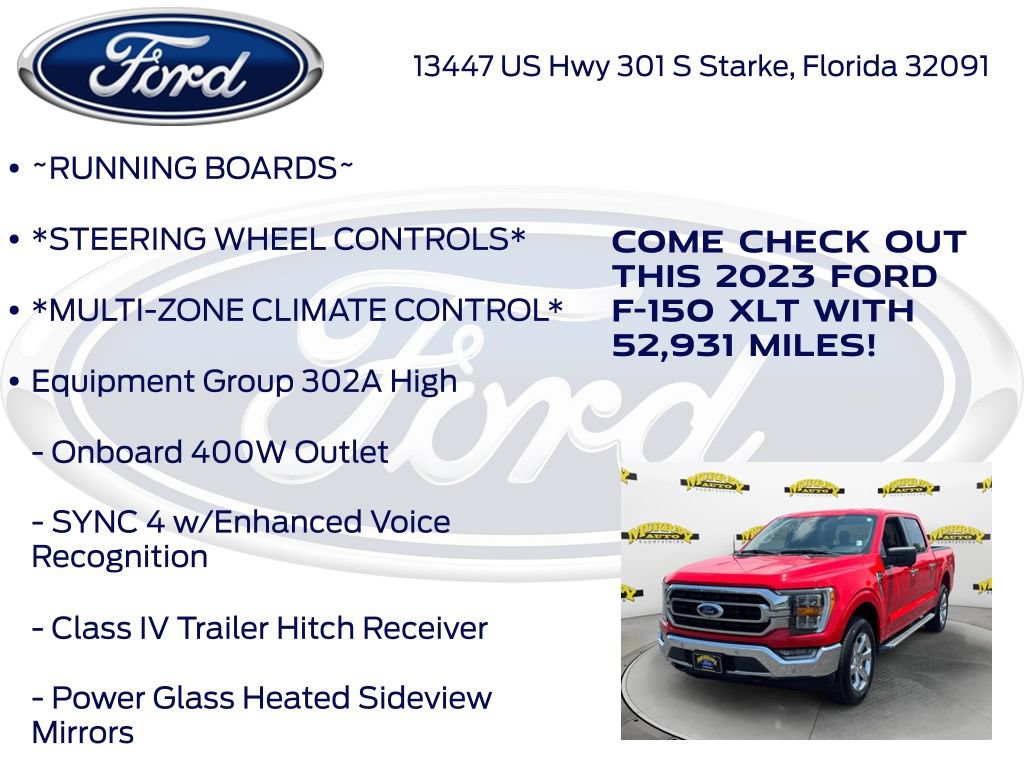Certified 2023 Ford F150 XLT w/ Equipment Group 302A High AWD/4WD image 17