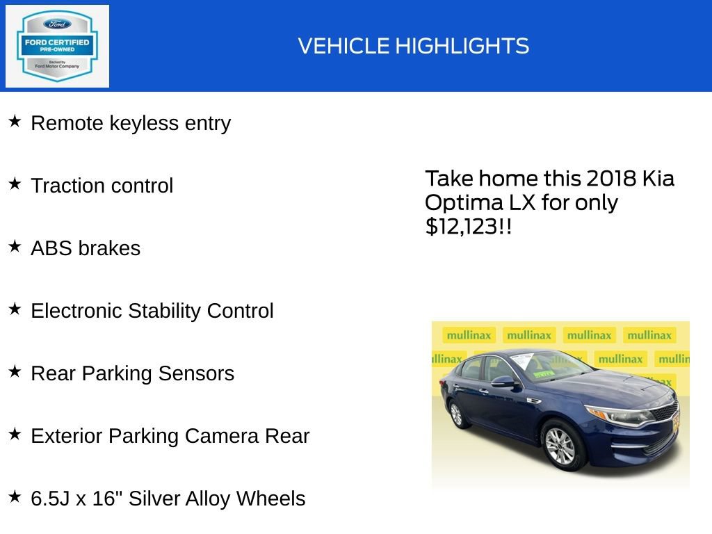 Used 2018 Kia Optima LX FWD image 18