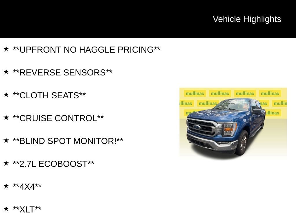 Certified 2023 Ford F150 XLT w/ Equipment Group 302A High image 6