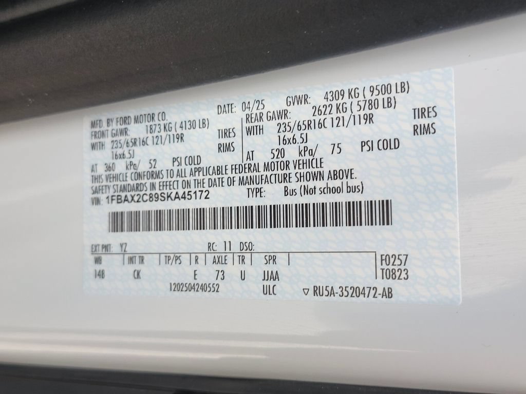 Certified 2025 Ford Transit 350 XLT RWD image 32