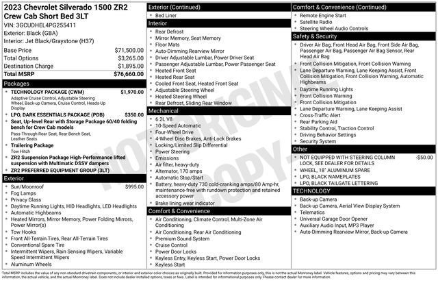 Used 2023 Chevrolet Silverado 1500 ZR2 w/ Technology Package image 37