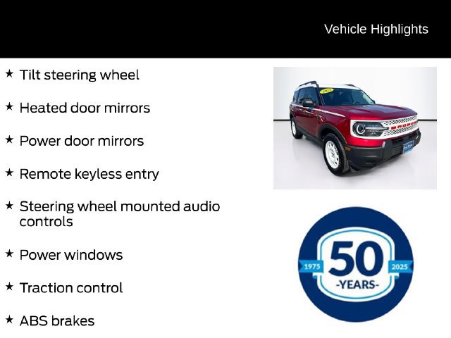 Certified 2025 Ford Bronco Sport Heritage AWD/4WD image 16