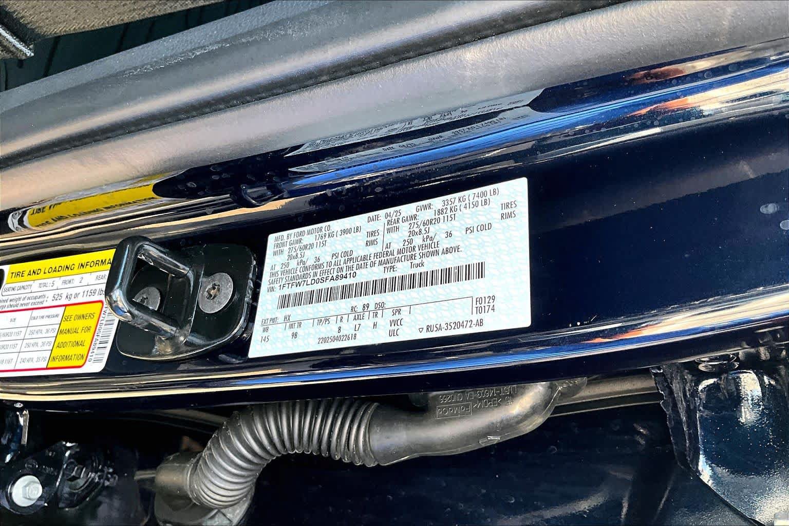Certified 2025 Ford F150 Platinum w/ Equipment Group 702A High AWD/4WD image 33
