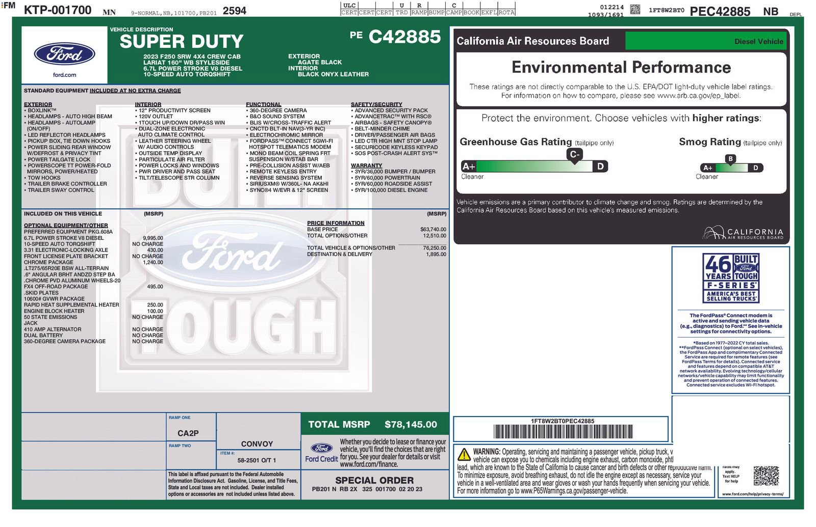 Certified 2023 Ford F250 Lariat w/ Chrome Package AWD/4WD image 4