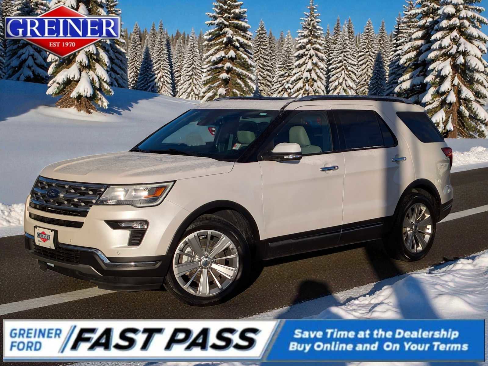Certified 2019 Ford Explorer Limited w/ Ford Safe & Smart Package
