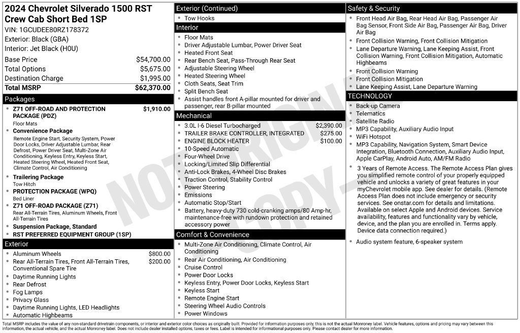 Used 2024 Chevrolet Silverado 1500 RST AWD/4WD image 4