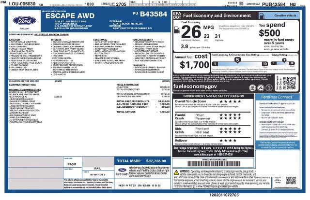 Certified 2023 Ford Escape ST-Line Select w/ Tech Pack #2 AWD/4WD image 22