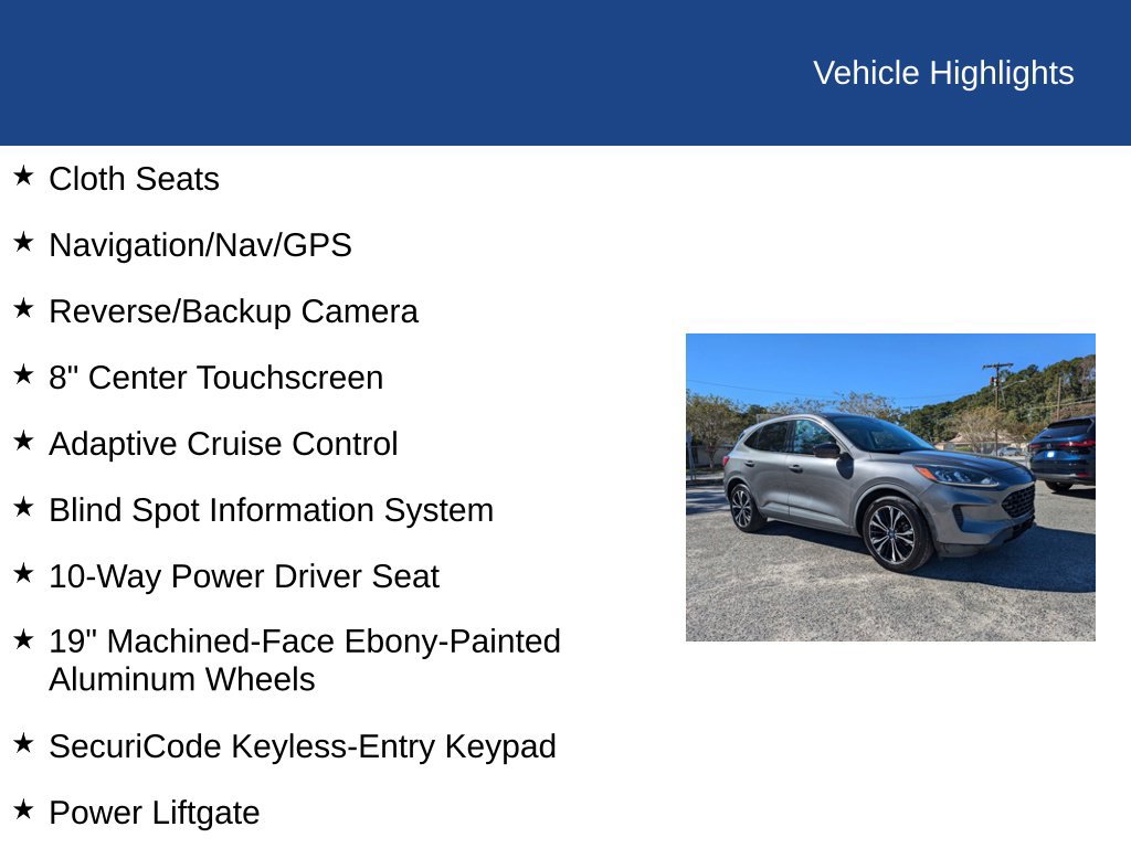 Certified 2021 Ford Escape SE w/ SE Sport Appearance Package FWD image 30