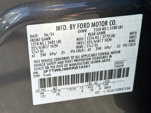 Certified 2024 Ford Maverick XLT w/ Equipment Group 300A Standard AWD/4WD image 37