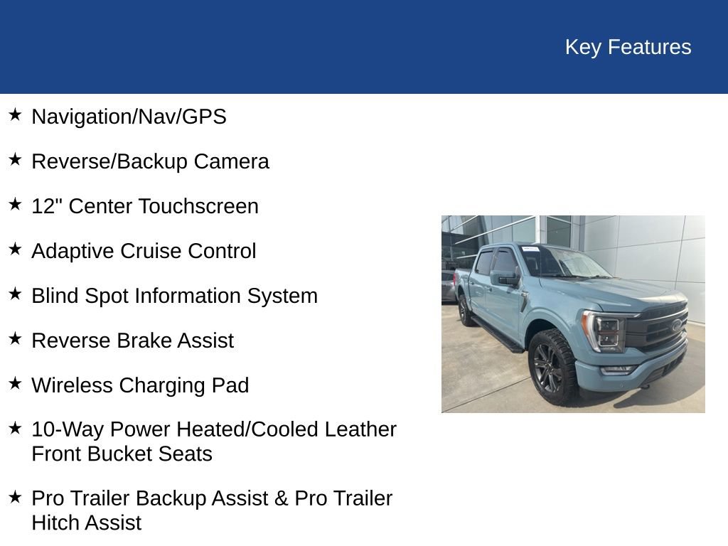 Certified 2023 Ford F150 Lariat w/ Equipment Group 502A High image 41