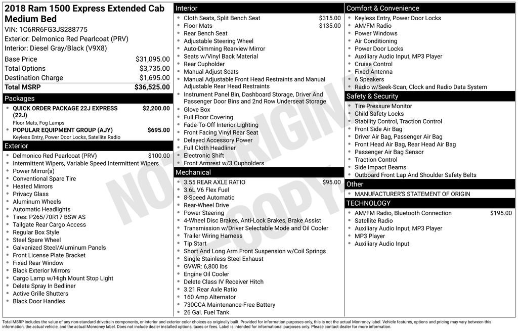 Used 2018 RAM 1500 Express
