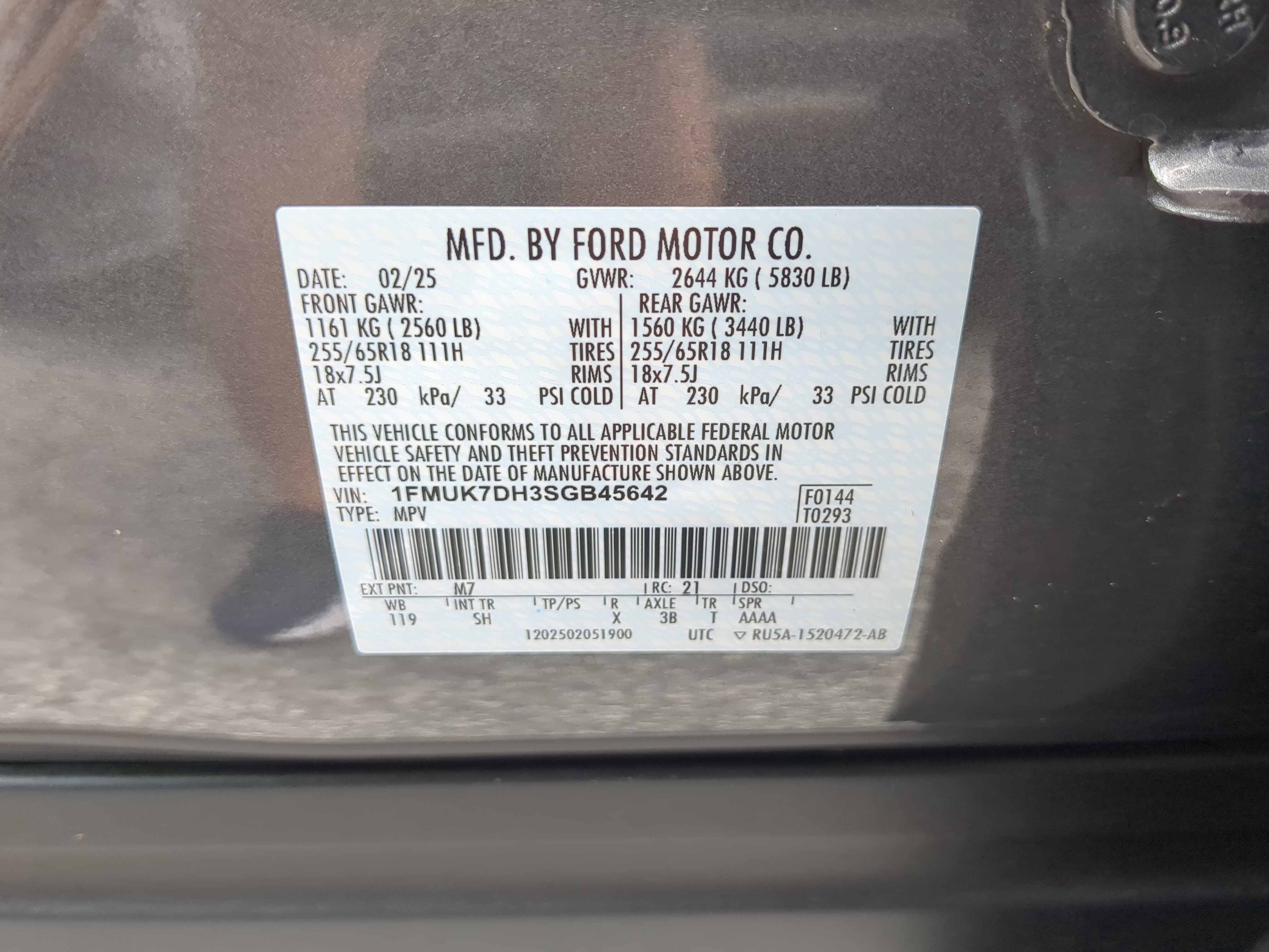 Certified 2025 Ford Explorer Active w/ Active Comfort Package RWD image 27