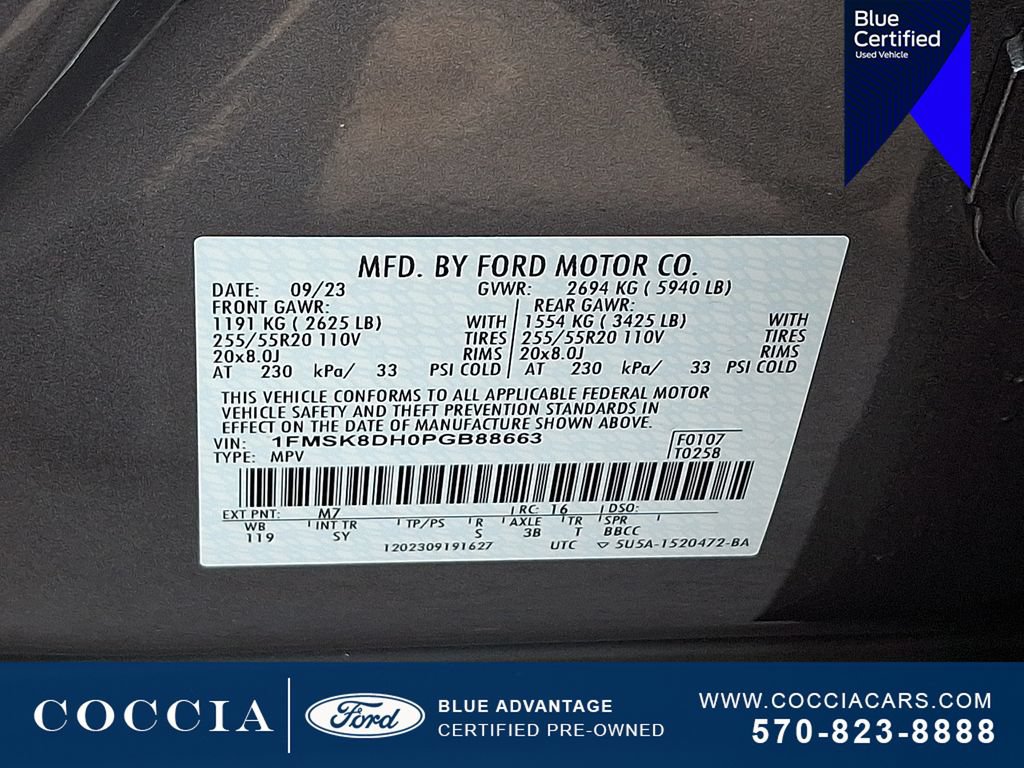 Certified 2023 Ford Explorer XLT w/ Equipment Group 202A AWD/4WD image 27