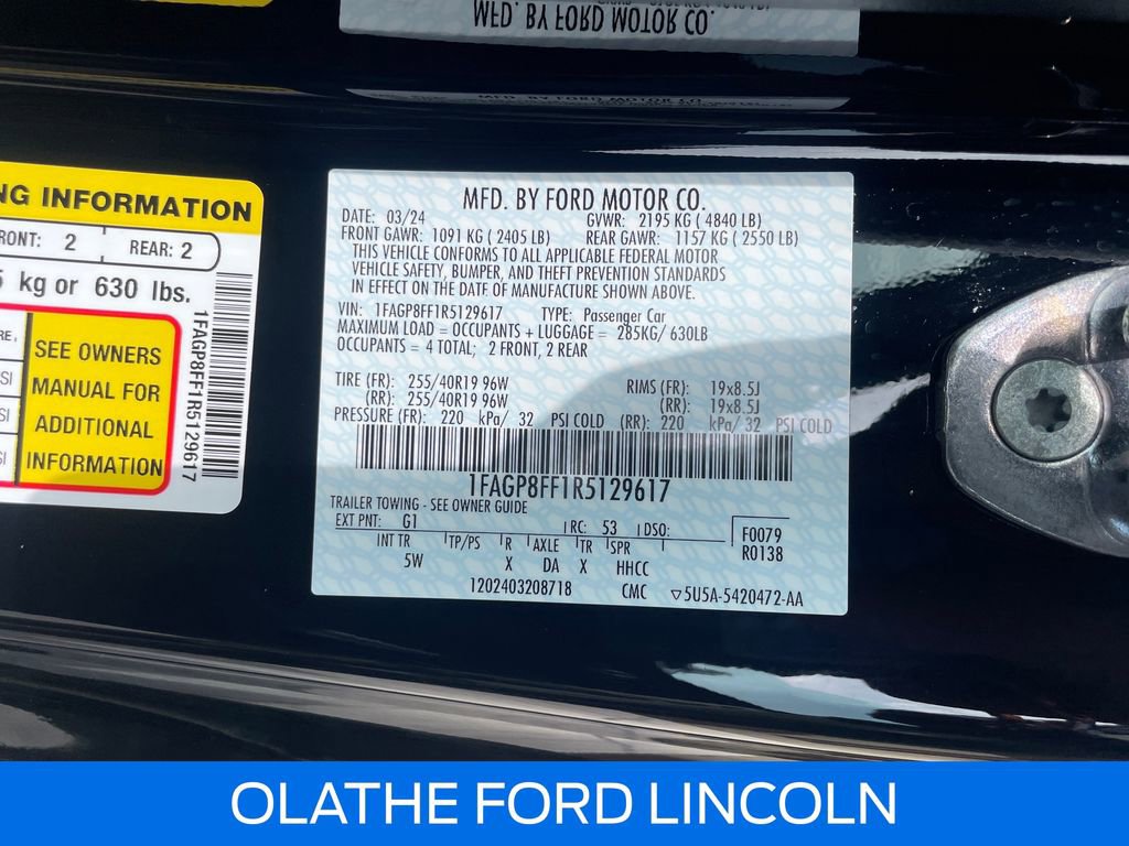 Certified 2024 Ford Mustang GT Premium RWD image 28