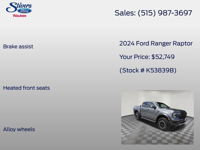 Certified 2024 Ford Ranger Raptor AWD/4WD image 16