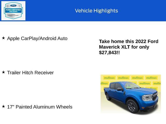 Certified 2022 Ford Maverick XLT w/ Equipment Group 300A Standard AWD/4WD image 19