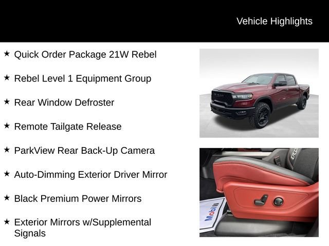 Used 2025 RAM 1500 Rebel w/ Rebel Level 1 Equipment Group AWD/4WD image 10